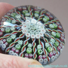Load image into Gallery viewer, Large Scottish Perthshire Paperweight 14 Spokes and Millefiori Canes
