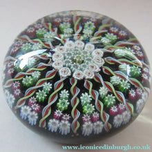 Load image into Gallery viewer, Large Scottish Perthshire Paperweight 14 Spokes and Millefiori Canes
