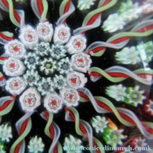 Load image into Gallery viewer, Large Scottish Perthshire Paperweight 14 Spokes and Millefiori Canes
