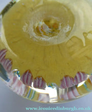 Load image into Gallery viewer, Vintage Scottish Perthshire Paperweight Yellow Ground 9 Spokess
