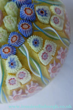 Load image into Gallery viewer, Vintage Scottish Perthshire Paperweight Yellow Ground 9 Spokess

