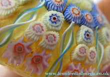 Load image into Gallery viewer, Vintage Scottish Perthshire Paperweight Yellow Ground 9 Spokess

