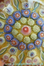 Load image into Gallery viewer, Vintage Scottish Perthshire Paperweight Yellow Ground 9 Spokess
