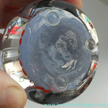 Load image into Gallery viewer, 1970s Scottish PERTHSHIRE Paperweight. Pale Lilac Ground. 9 Half Spokes &amp; Millefiori Canes
