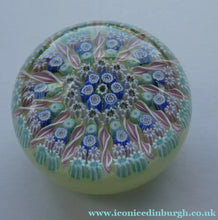 Load image into Gallery viewer, Vintage Scottish Perthshire Paperweight Yellow Ground 11 Spokes s
