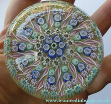 Load image into Gallery viewer, Vintage Scottish Perthshire Paperweight Yellow Ground 11 Spokes s
