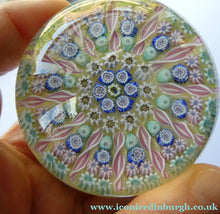 Load image into Gallery viewer, Vintage Scottish Perthshire Paperweight Yellow Ground 11 Spokes s
