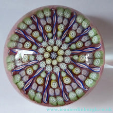 Load image into Gallery viewer, Scottish PERTHSHIRE Paperweight. Sugar Pink Ground
