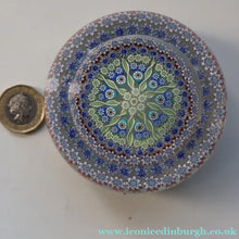 Load image into Gallery viewer, Post 1978 Scottish Perthshire Paperweight with Polished Facet on the Top &amp; P cane in Outer Ring

