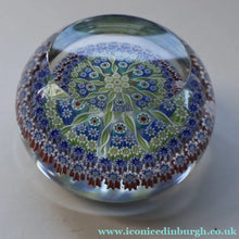 Load image into Gallery viewer, Post 1978 Scottish Perthshire Paperweight with Polished Facet on the Top &amp; P cane in Outer Ring

