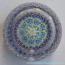 Load image into Gallery viewer, Post 1978 Scottish Perthshire Paperweight with Polished Facet on the Top &amp; P cane in Outer Ring

