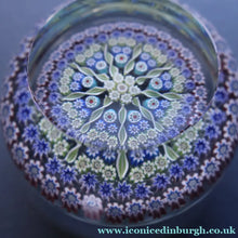 Load image into Gallery viewer, Post 1978 Scottish Perthshire Paperweight with Polished Facet on the Top &amp; P cane in Outer Ring

