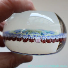 Load image into Gallery viewer, Post 1978 Scottish Perthshire Paperweight with Polished Facet on the Top &amp; P cane in Outer Ring

