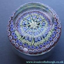 Load image into Gallery viewer, Post 1978 Scottish Perthshire Paperweight with Polished Facet on the Top &amp; P cane in Outer Ring

