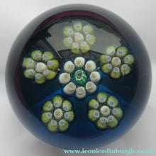 Load image into Gallery viewer, 1970s Perthshire Paperweight Kingfisher / Green Base PP10
