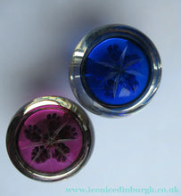 Load image into Gallery viewer, 1970s Perthshire Paperweight Millefiori Star Shaped Clusters Blue Ground P
