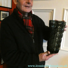 Load image into Gallery viewer, Vintage 1970s POLISH Glass "Krater" Vase by Jan Sylwester Drost for Zabkowice Glass
