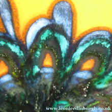Load image into Gallery viewer, 1970s Poole DELPHIS Fruit Bowl. Abstract Designs in Orange &amp; Dark Blue Shades

