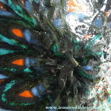 Load image into Gallery viewer, 1970s Poole DELPHIS Fruit Bowl. Abstract Designs in Orange &amp; Dark Blue Shades
