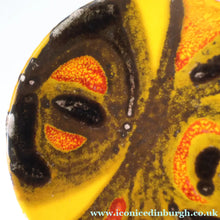 Load image into Gallery viewer, 1970s POOLE Delphis Small Plate by Judy Evens. Fantastic Abstract Design. 5 inches
