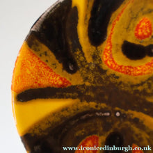 Load image into Gallery viewer, 1970s POOLE Delphis Small Plate by Judy Evens. Fantastic Abstract Design. 5 inches
