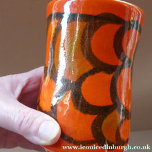Load image into Gallery viewer, 1970s Orange Poole Dephis Vase

