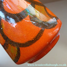 Load image into Gallery viewer, 1970s Orange Poole Dephis Vase
