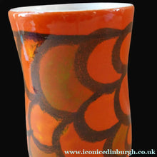 Load image into Gallery viewer, 1970s Orange Poole Dephis Vase
