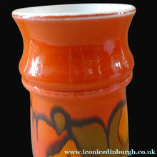 Load image into Gallery viewer, 1970s Orange Poole Delphis Vase
