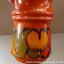 Load image into Gallery viewer, 1970s Orange Poole Delphis Vase
