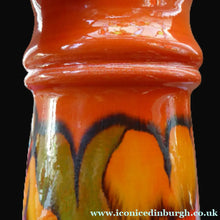 Load image into Gallery viewer, 1970s Orange Poole Delphis Vase
