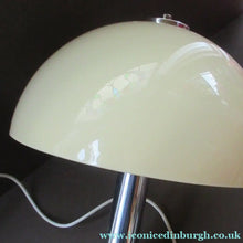 Load image into Gallery viewer, 1970s Vintage Italian Prova Table Lamp with Cream Plastic Mushroom Shade
