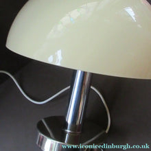 Load image into Gallery viewer, 1970s Vintage Italian Prova Table Lamp with Cream Plastic Mushroom Shade
