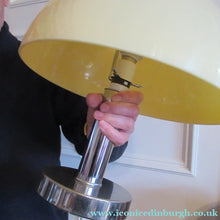 Load image into Gallery viewer, 1970s Vintage Italian Prova Table Lamp with Cream Plastic Mushroom Shade
