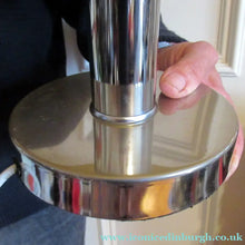 Load image into Gallery viewer, Vintage 1970s PROVA Table Lamp with Cream Mushroom Shade and Chrome Stand (B)

