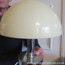 Load image into Gallery viewer, 1970s Vintage Italian Prova Table Lamp with Cream Plastic Mushroom Shade
