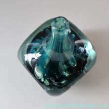 Load image into Gallery viewer, 1970s Mdina Glass FACETED CUBE VASE. Signed by Eric Dobson 1976
