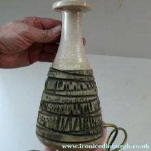 Load image into Gallery viewer, RARE Vintage 1960s POOLE POTTERY Lamp. ATLANTIS Design by Carol Kellett
