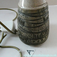 Load image into Gallery viewer, RARE Vintage 1960s POOLE POTTERY Lamp. ATLANTIS Design by Carol Kellett

