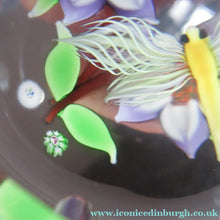 Load image into Gallery viewer, Vintage Allan Scott J Glass Jay Glass Lampwork Scottish Paperweight with Dragonfly
