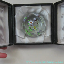 Load image into Gallery viewer, Vintage Allan Scott J Glass Jay Glass Lampwork Scottish Paperweight with Dragonfly
