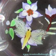 Load image into Gallery viewer, Vintage Allan Scott J Glass Jay Glass Lampwork Scottish Paperweight with Dragonfly
