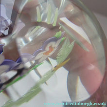 Load image into Gallery viewer, Vintage Allan Scott J Glass Jay Glass Lampwork Scottish Paperweight with Dragonfly
