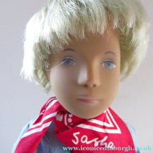 Load image into Gallery viewer, Vintage 1970s Sasha Doll Gregor in Denim Outfit. Original Tag
