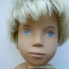 Load image into Gallery viewer, Vintage 1970s Sasha Doll Gregor in Denim Outfit. Original Tag
