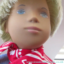Load image into Gallery viewer, Vintage 1970s Sasha Doll Gregor in Denim Outfit. Original Tag
