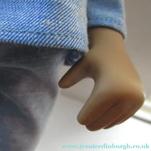 Load image into Gallery viewer, Vintage 1970s Sasha Doll Gregor in Denim Outfit. Original Tag
