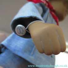 Load image into Gallery viewer, Vintage 1970s Sasha Doll Gregor in Denim Outfit. Original Tag
