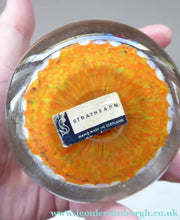 Load image into Gallery viewer, SCOTTISH PAPERWEIGHT. Strathearn Millefiori Canes and Latticino Eight Spoke MAGNUM Size
