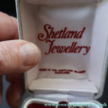 Load image into Gallery viewer, 1970s Vintage Scottish SHETLAND SILVER Viking Boat Necklace tin Original Box

